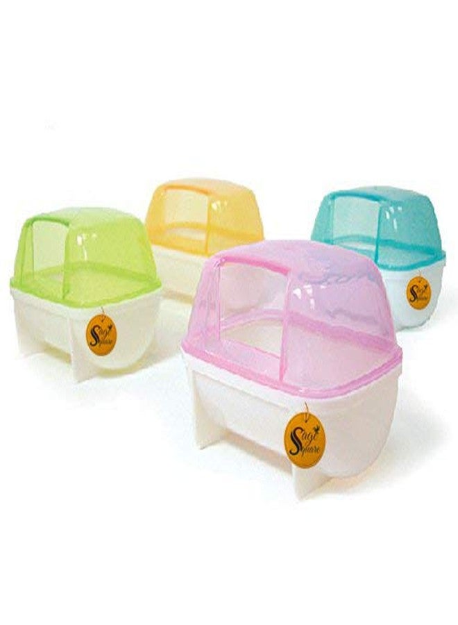 سايج سكوير حوض استحمام مربع من سيج، متعدد الاستخدامات، مناسب للهامستر/الجرذ القزم/الجربوع/الشنشيلة/الفئران (لون عشوائي) - Image 3